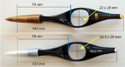 Click to enlarge No-Grip Ring Pen (2 Pack) - finger sizes