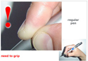 Click to enlarge No-Grip Ring Pen (2 Pack) - do not grip