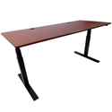 iMovR ELECTRA Height Adjustable Base - Black with Clove Mahogany Top