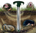 Bird X Transonic Mole Generates an Unfriendly Environment for Moles and Gophers