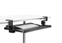 Click to enlarge Desk Clamp Tilting Keyboard Tray – Neutral