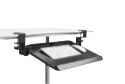 Click to enlarge Desk Clamp Tilting Keyboard Tray – Positive Tilt