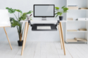 Click to enlarge Desk Clamp Tilting Keyboard Tray in Use