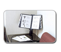 Flip & Find Desk Clamp Reference Organizer Deployed