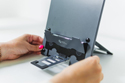 Click to enlarge Ergo-Q Hybrid Pro Laptop Stand - Setting Up