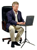Basic InsTand Laptop Stand - in sitting position