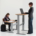 Conset 501-27 Series Height Adjustable Base for Sitting or Standing
