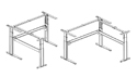 Conset 501-27 Series 3-Leg Frame assembles for Right and Left Hand Return Configurations