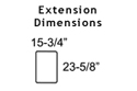 Optional Extension Dimensions