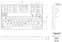Flat SpaceSaver Keyboard - specs/layout