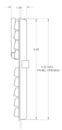 Flat SpaceSaver w/ Touchpad - side profile