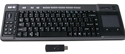Wireless Keyboard with Integrated Touchpad on Right