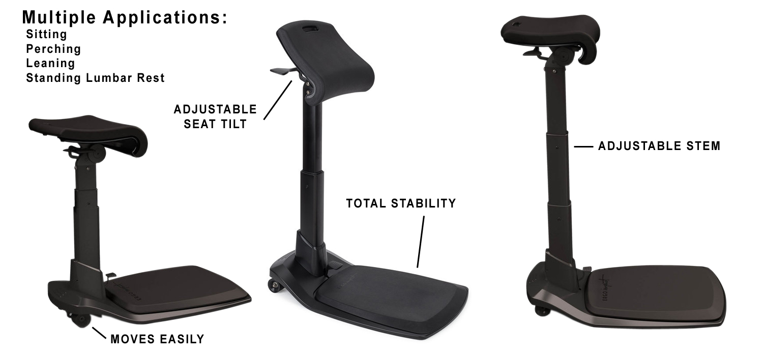 LeanRite Elite - Ergonomic Standing Chair Designed for Preventing Back Pain