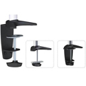 Click to enlarge 320 Series Pole Mount Single Monitor Articulating Arm - Mounting Options