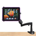 Neo-Flex Desk Mount Tablet Arm - Rotates for Landscape or Portrait Viewing