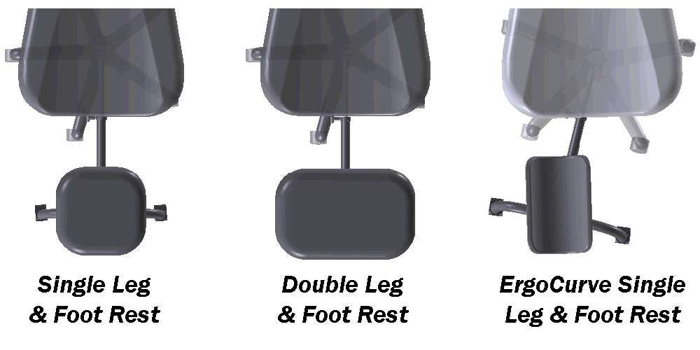 Positiv Single & Double Leg Rest from Posturite