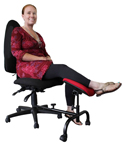 Click to enlarge CURVE ErgoUP Leg Rest in Use