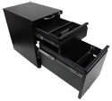 PLEIONE Mobile Pedestal File Cabinet - Drawers Fully Extend