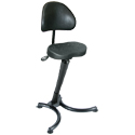 RISON Leaning Stool with Backrest