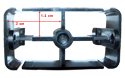 Cross-section of SPICA Cable Management System