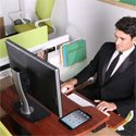 Eureka Sit-Stand Desktop Single Arm - Sitting