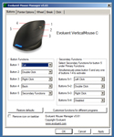 Evoluent VerticalMouse C Mouse Manager Screen Capture