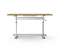 Confluence Conference Table - Dual Cranks and Footrail for Convenience