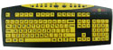Keys-U-See Large Print USB Keyboard - yellow key caps on black housing