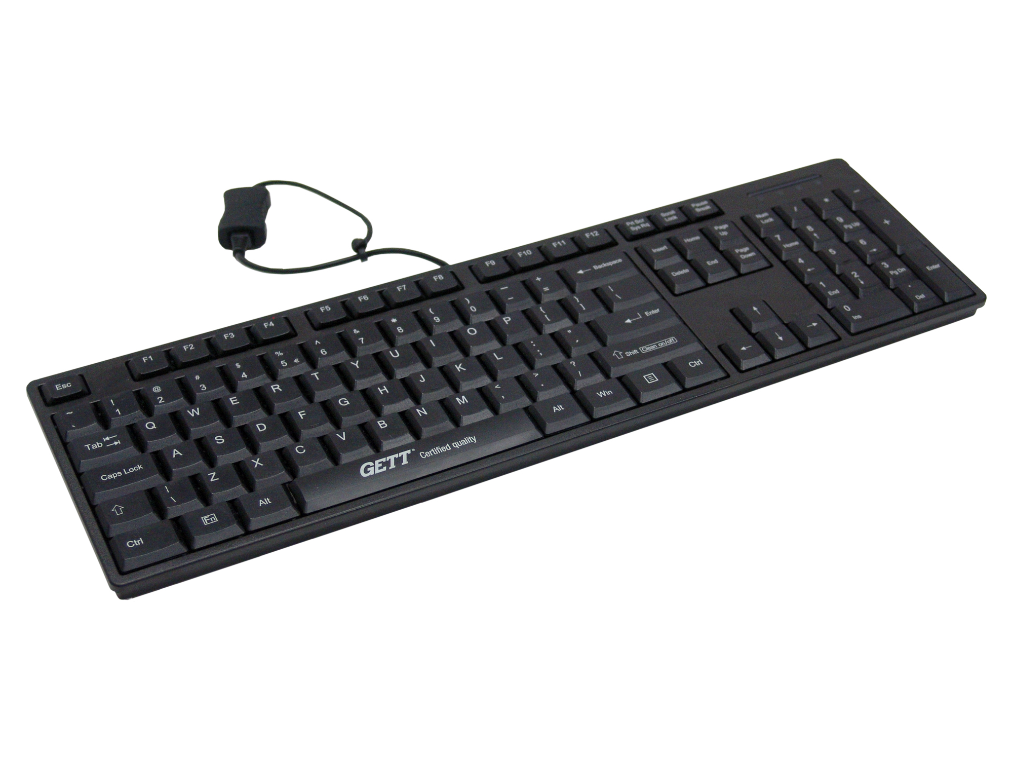 CleanType Easy Basic Keyboard by GETT : ErgoCanada - Detailed 