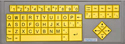 Big Keys Keyboard LX (USB) - yellow keys with grey housing