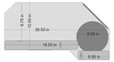 Health Postures TaskMate Executive Tray Dimensions