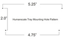 Humanscale  Keyboard Tray Hole Pattern