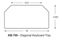 Humanscale Diagonal Keyboard Tray Specs