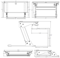 ZipLift Sit-Stand Converter - Dimensions