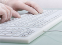 Click to enlarge Indukey Smart Clinical Compact Financial Keyboard - Ideal for Lab or Clinical Environments