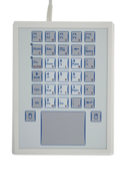 Click to enlarge Indukey TKS Desktop Series Foil Covered Keypad with Touchpad