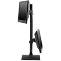 Flat Panel Stand with Pivot and Tilt - side view, facing away