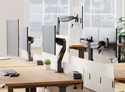 E2 Articulating Monitor Arm - In Use