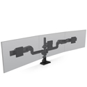 E5 Triple Dynamic Pole Monitor Arm - Front View