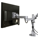 Long-reach Side-by-Side LCD Mount - cable management