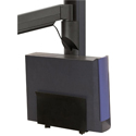 Wall Mounted Workstation with Vertical Mounting Track - CPU mount