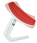 Kinetic Stool Swivel View (Red Leather)