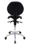 Kanewell Twin Adjustable Saddle Chair with Articulating Backrest - Rear View