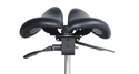 Kanewell Twin Adjustable Saddle Chair with Backrest - Rear View of Saddle with Back