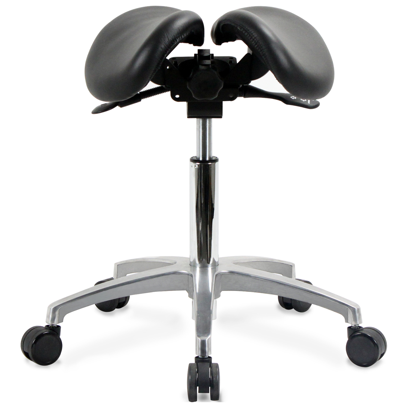 Split Saddle Stool, Twin Seat Saddle Stool, Comfortable Seat Cushion