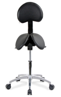 Kanewell Twin Compact Saddle Chair with Adjustable Backrest