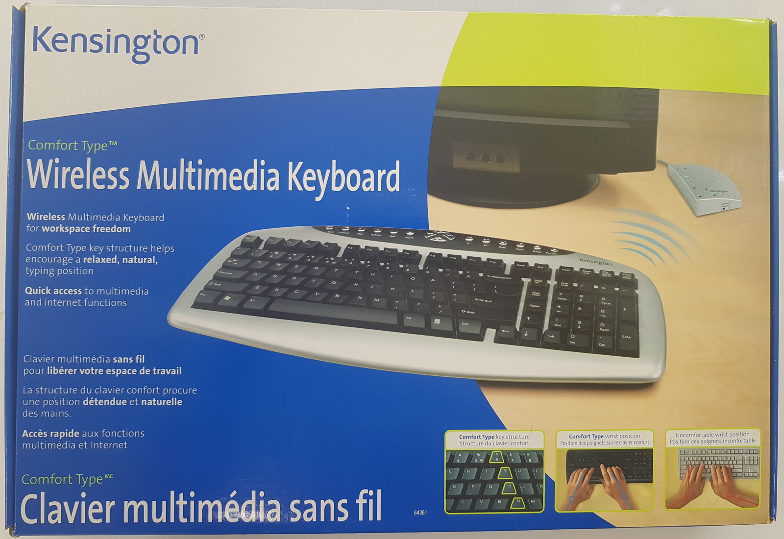 Comfort Type Wireless Multimedia Keyboard by Kensington ErgoCanada