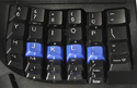Advantage Contoured Keyboard -  Embedded 10 key layout