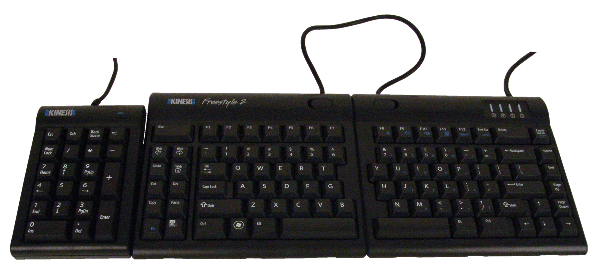 Left-Handed Bundle of Freestyle2 and Keypad by Kinesis Left-Handed Bundle of Freestyle2 and Keypad by Kinesis