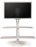 Altissimo Single Sit-Stand Workstation – Front View
